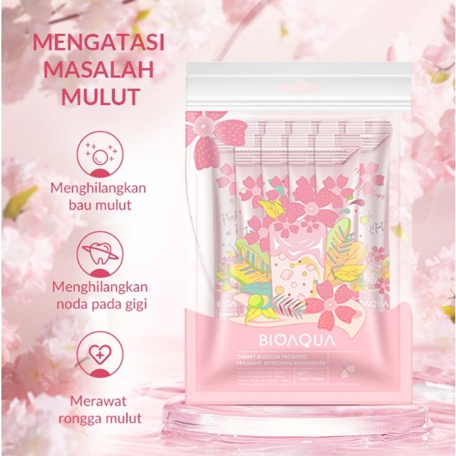 BIOAQUA Mouthwash 330 ML &amp; 13 ML / Obat Kumur / Mengurangi Karang Gigi