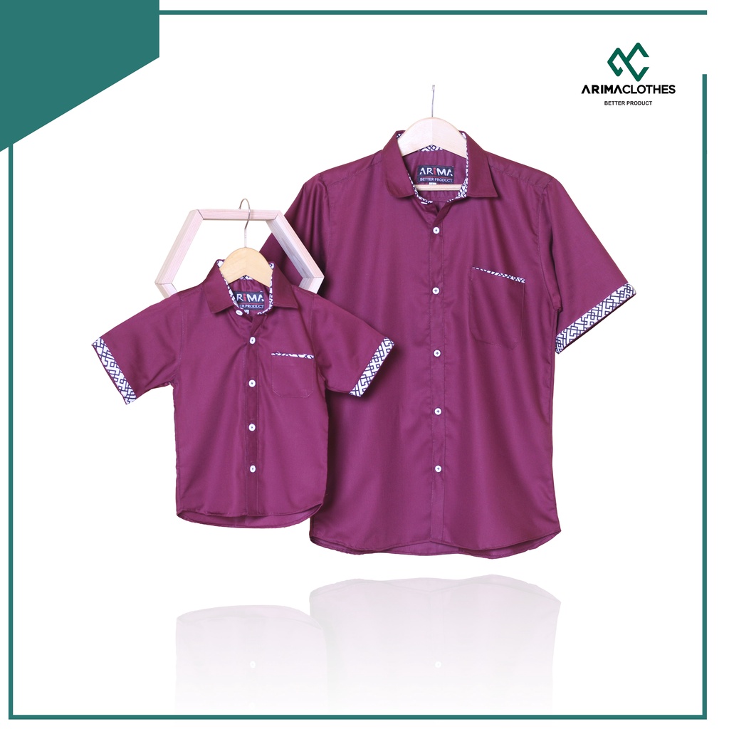 Koko Couple Varian Batik Zayn Series - Baju Muslim Kembar Seragam Keluarga