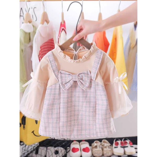 BARU LIA035 MI KYONG Dress Korea Bayi 1-4 tahun Perempuan Fashion Terlaris Baju Pesta Pergi Jalan