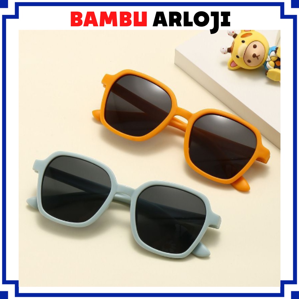 BAJ Kacamata Anak Perempuan Korea Fashion Lucu 6621 Kaca Mata Laki Laki Hitam New Trend Terbaru Kotak High Quality Kids Sunglasses KC047