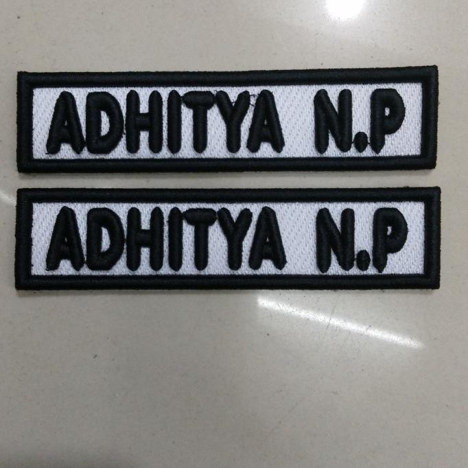 bordir Nama timbul custom satuan