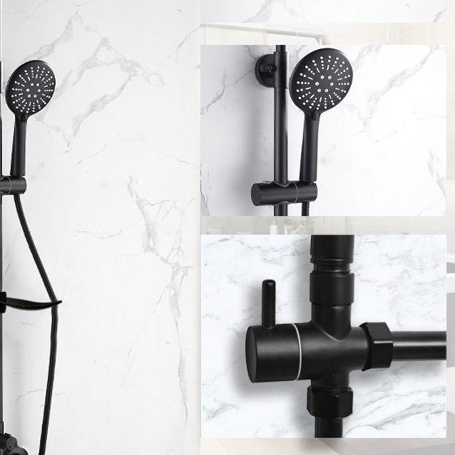 ☞ Ollahom Shower Kamar Mandi 1 Set + Kran Cabang/ Shower Mandi Set Stenlis/Mandi Shower Set Full Sta