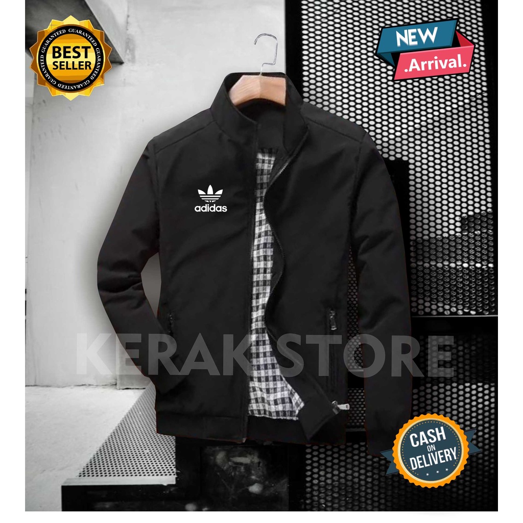 TERLARIS JAKET PRIA SEMI WATERPROOF TASLAN TERBARU