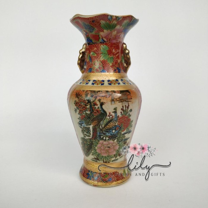 Vas Pot / Vas / Guci Hias Bunga Keramik Tanaman Dekorasi Rumah Kantor Guci