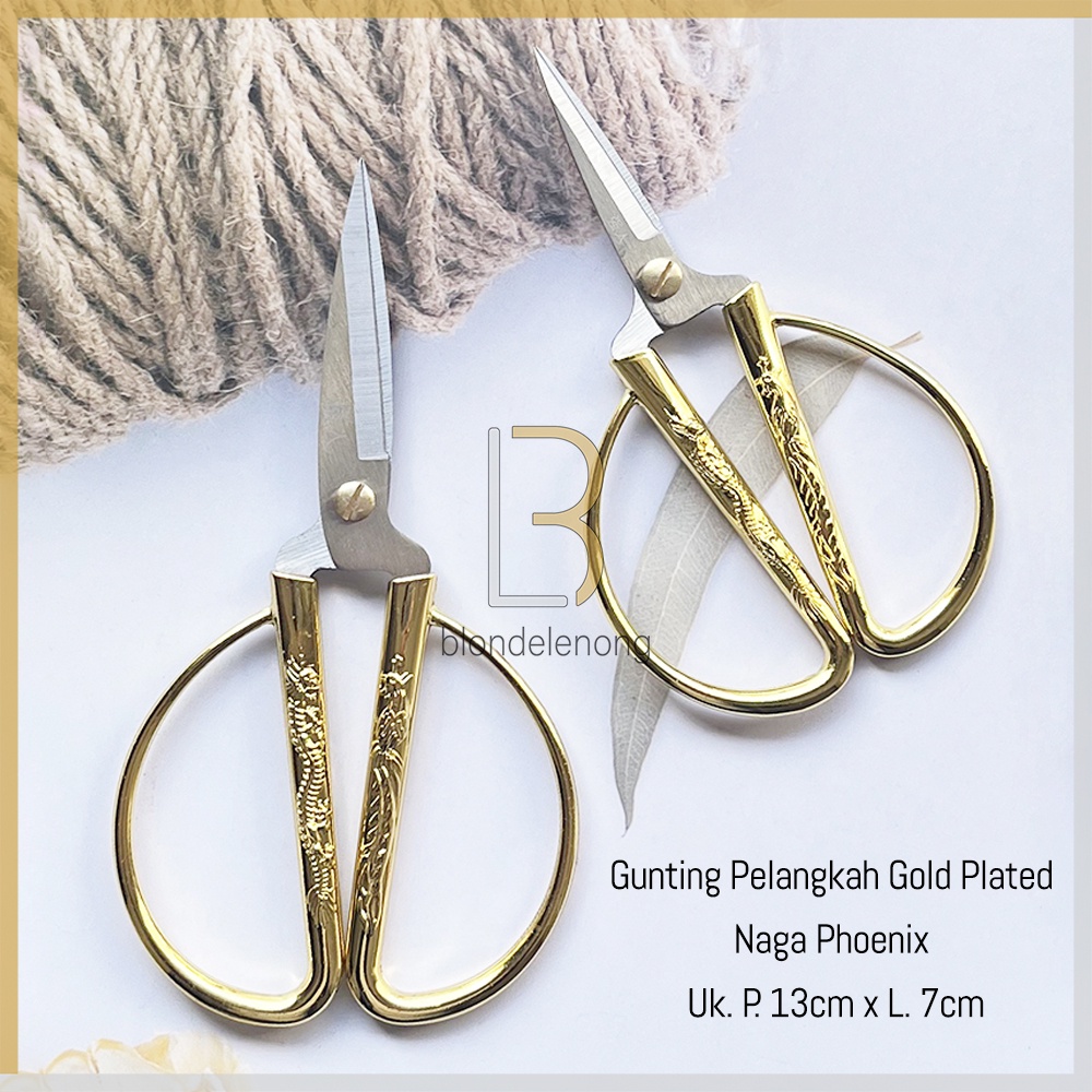 

Gunting Emas Gold Pita Pelangkah Langkahan Sangjit Wedding Pernikahan Cingciu Naga Liong Phoenix Hon
