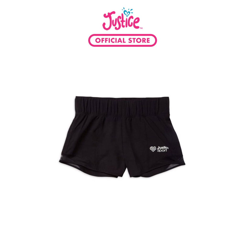 Justice Girls Woven Short - Celana Pendek Anak Perempuan (Hitam)