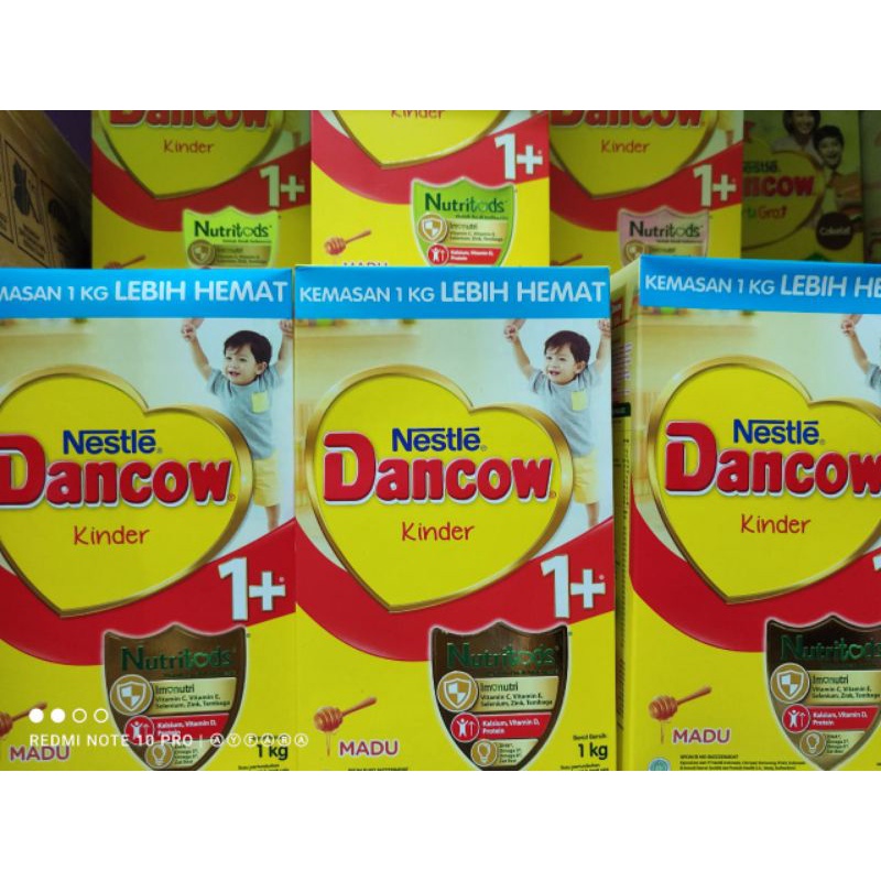 Dancow 1+ madu 1kg kemasan box, exp 2024 packing aman