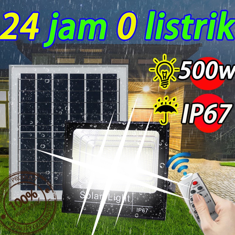 lampu surya /ampu tenaga surya tahan 24 jam 0 tagihan listrik/solar panel surya/lampu taman outdoor 