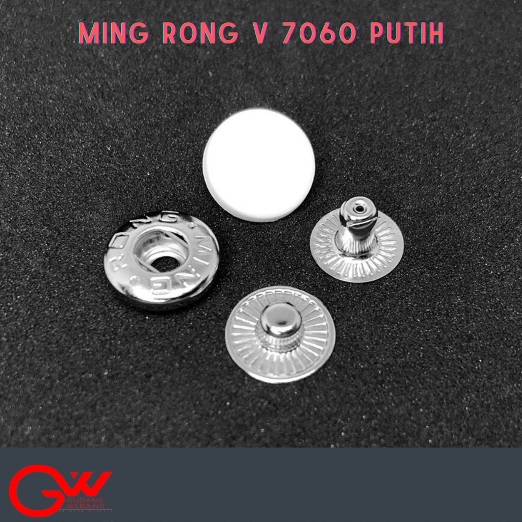 CETET BESI / CETET 15MM / KANCING BESI / MINGRONG V 7060 PUTIH