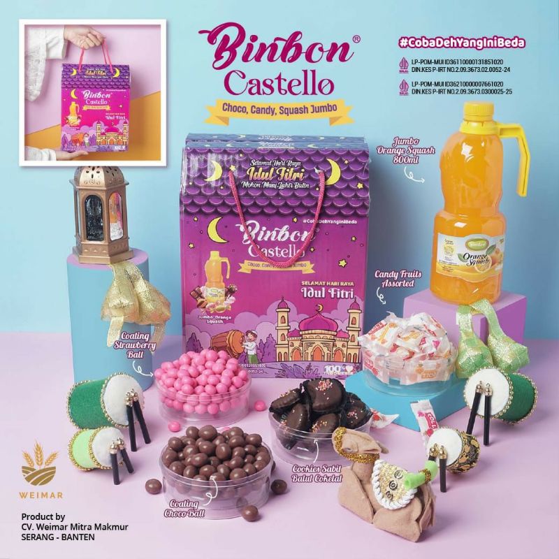 

binbon Castello Choco, candy, squash jumbo