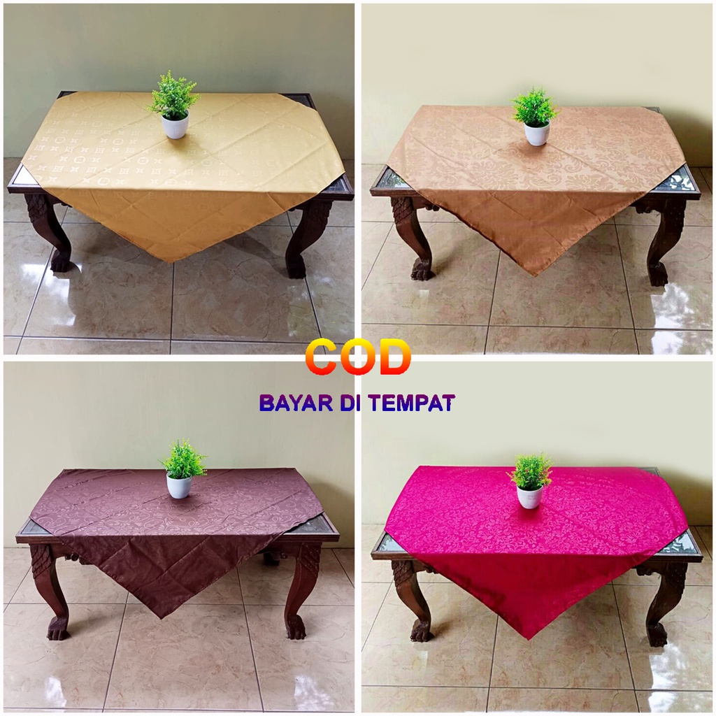 ✅COD Taplak Meja Batik Polos 100x100 Home Decor Dekorasi Hiasan Ruang Tamu Perlengkapan Rumah