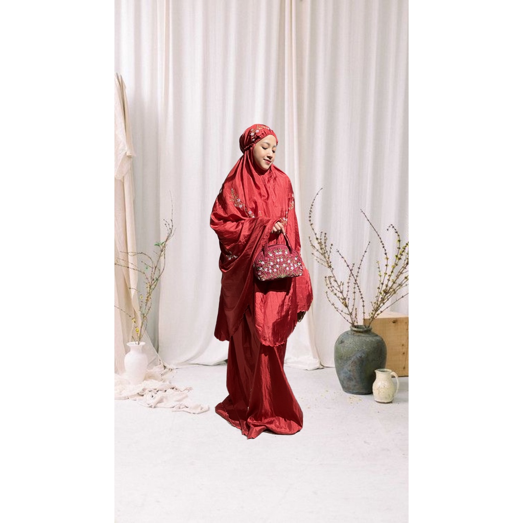 Mukena Parasut Bordir