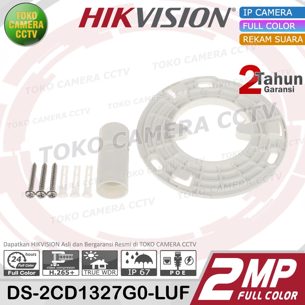 IP CAMERA 2MP COLORVU AUDIO HIKVISION DS-2CD1327G0-LUF IP CAM POE