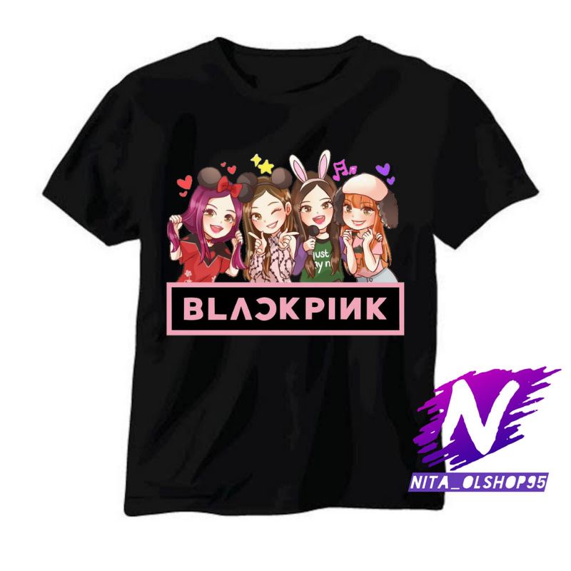 baju anak kaos anak blackpink