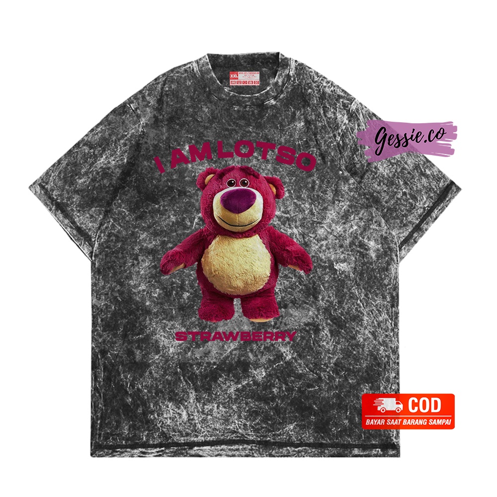 Kaos Lotso Toy story Washed | Baju ToyStory Oversized