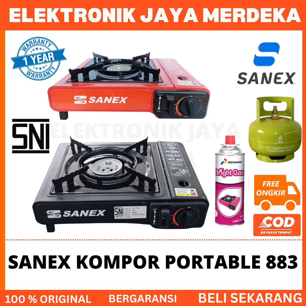 KOMPOR GAS PORTABLE SATU TUNGKU SANEX 883 // KOMPOR PORTABLE SANEX SATU TUNGKU SANEX 885/KOMPOR PIKN
