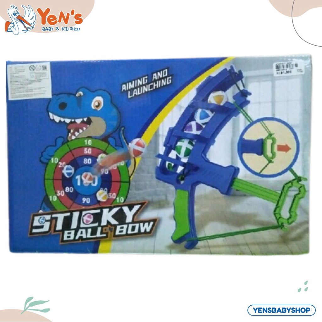 STICKY BALL BOW | Mainan Anak Laki-Laki | Mainan Panah ball