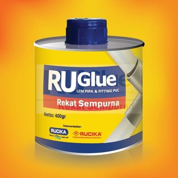 Lem Ruglue Kaleng 400 Gram Lem Pipa Pvc Rucika Kaleng 015