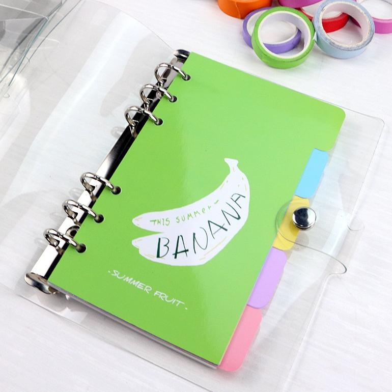 

Sale Soft Cover Plastic Binder A6 - 6 Ring - Transparent Laser Ac19