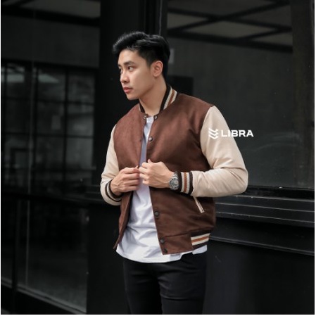 Libra Jaket Pria Dewasa Brown Jaket Cowok Terbaru Jaket Cowok Keren Viral Jaket Pria Dewasa Keren Ja