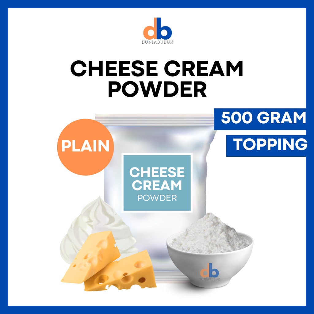 

Bubuk Premium Topping Cheese Cream Powder 1Kg / Bubble Drink / Cheese Tea Cream / Cream Cheese