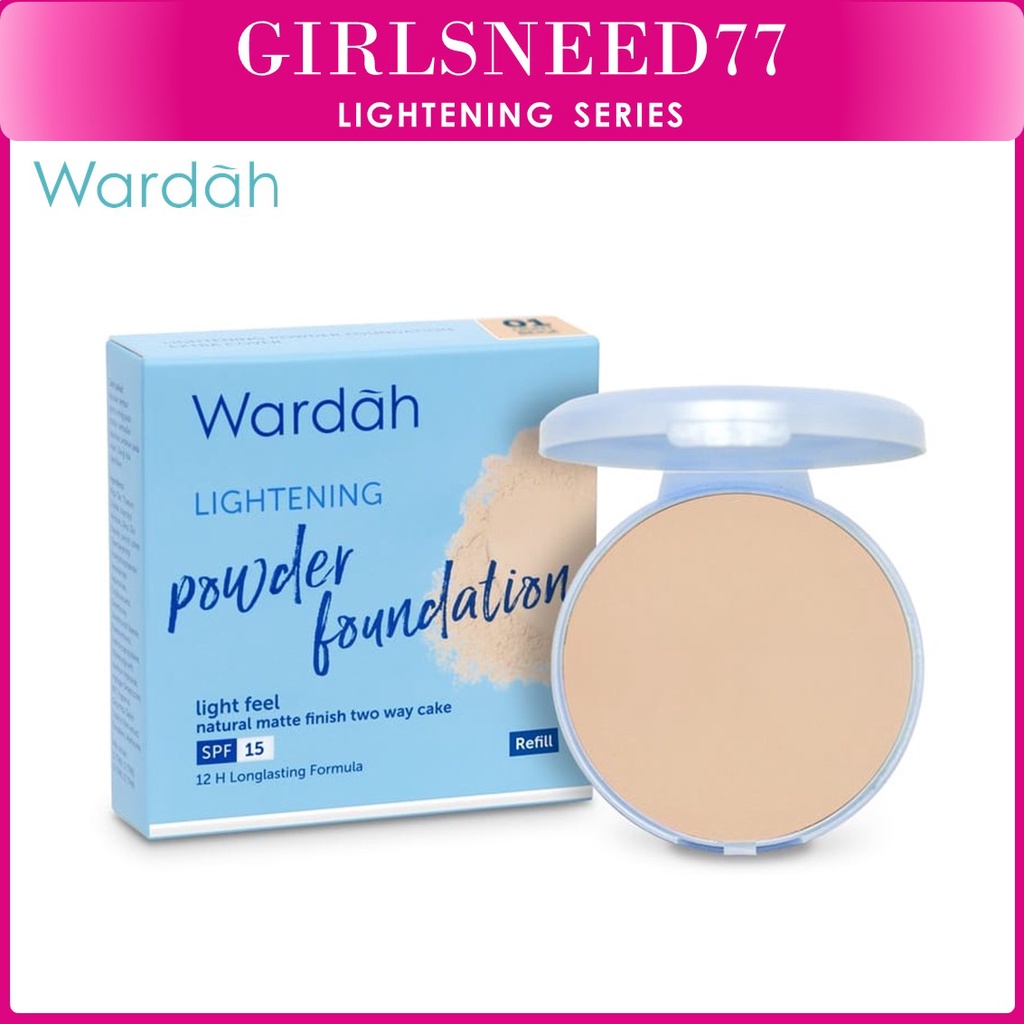 Wardah Refill Lightening Powder Foundation Light Feel - Bedak Yang Mencerahkan Dengan Hasil Natural