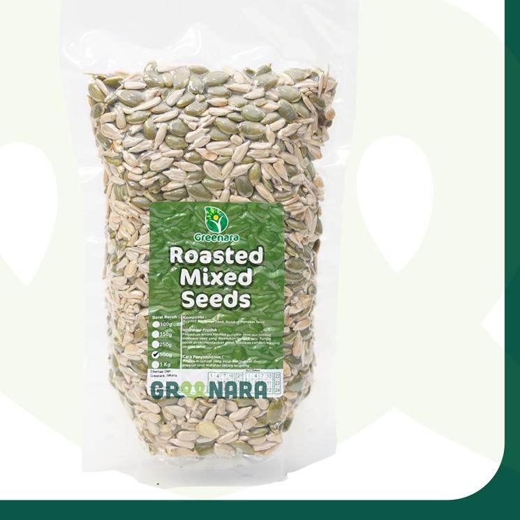 

➧ Roasted Mixed Seeds 500gr (Sunflower Seed & Pumpkin Seed) / Kuaci dan Labu Panggang 500 gram ☇