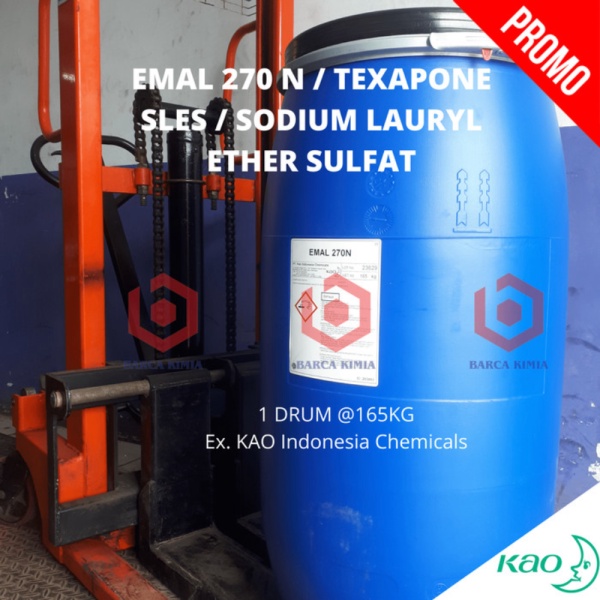 TEXAPON / EMAL 270 N / SLES 1 DRUM Ex. KAO  BAHAN SABUN DETERJEN