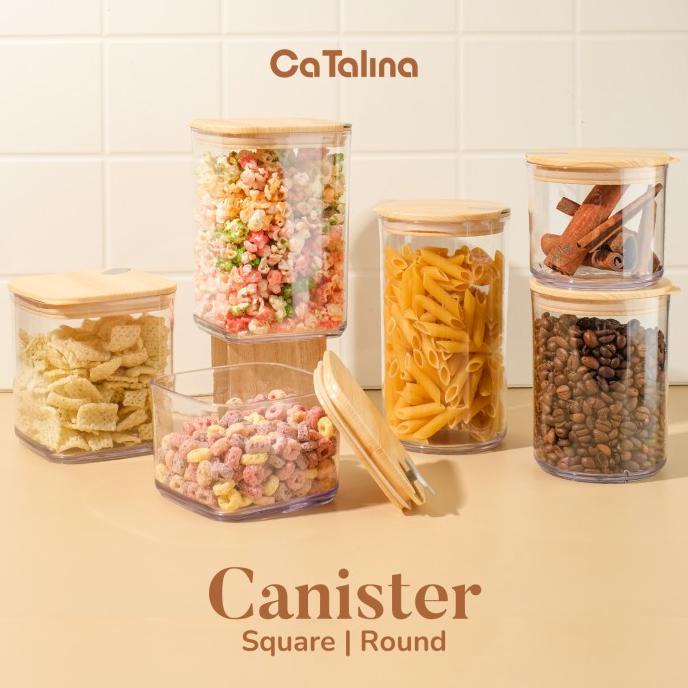 HARGA SPESIAL CaTalina Toples Makanan Ringan Mika Canister Kedap udara