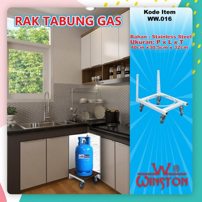 Terlaris Rak Rail Gas / Rak Gas Tatakan Serbaguna Roda Gas Rak Galon Tarik