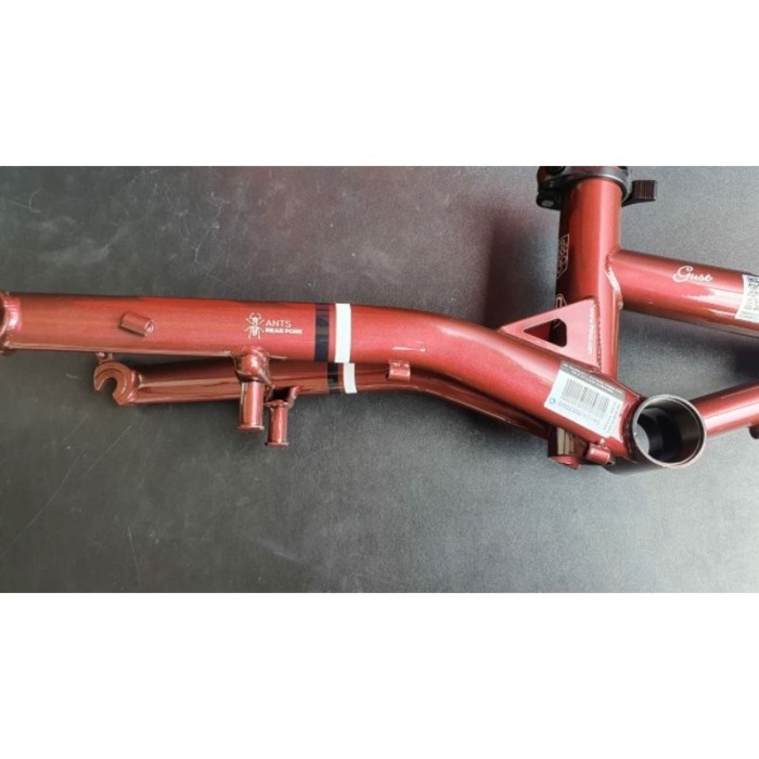 Frame fork FNHON Gust agate red Ungu sepeda lipat V brake