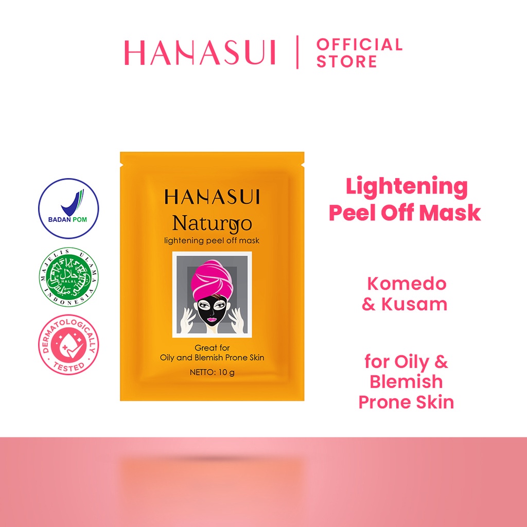 Hanasui Naturgo Peel Off Mask Black | Anti Aging Gold Sachet