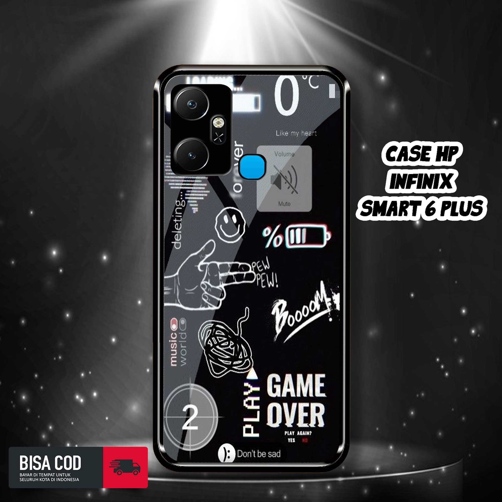 Case INFINIX SMART 6 PLUS 2023 Motif [NASA TICKET] Casing INFINIX SMART 6 PLUS TERBARU Hardcase Glos
