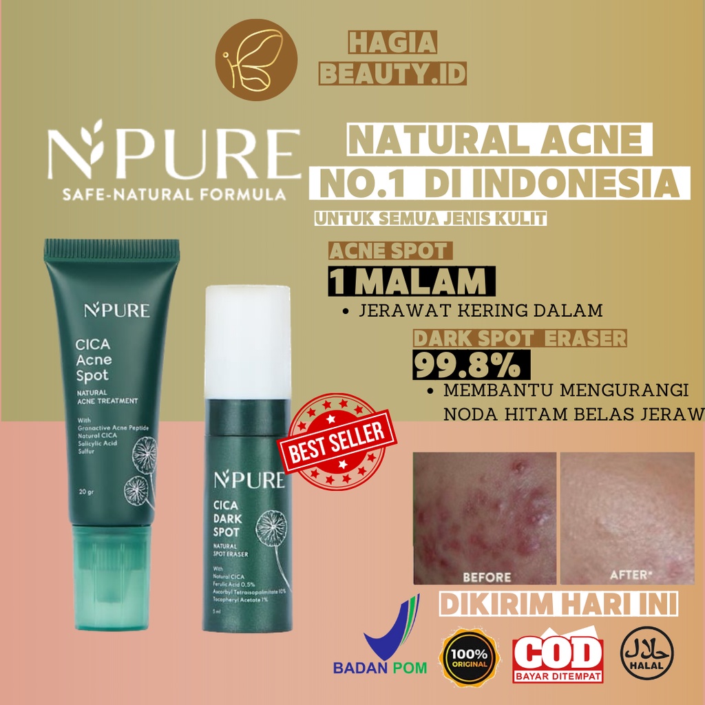 BISA COD - N PURE CICA ACNE/DARK SPOT / Npure jerawat