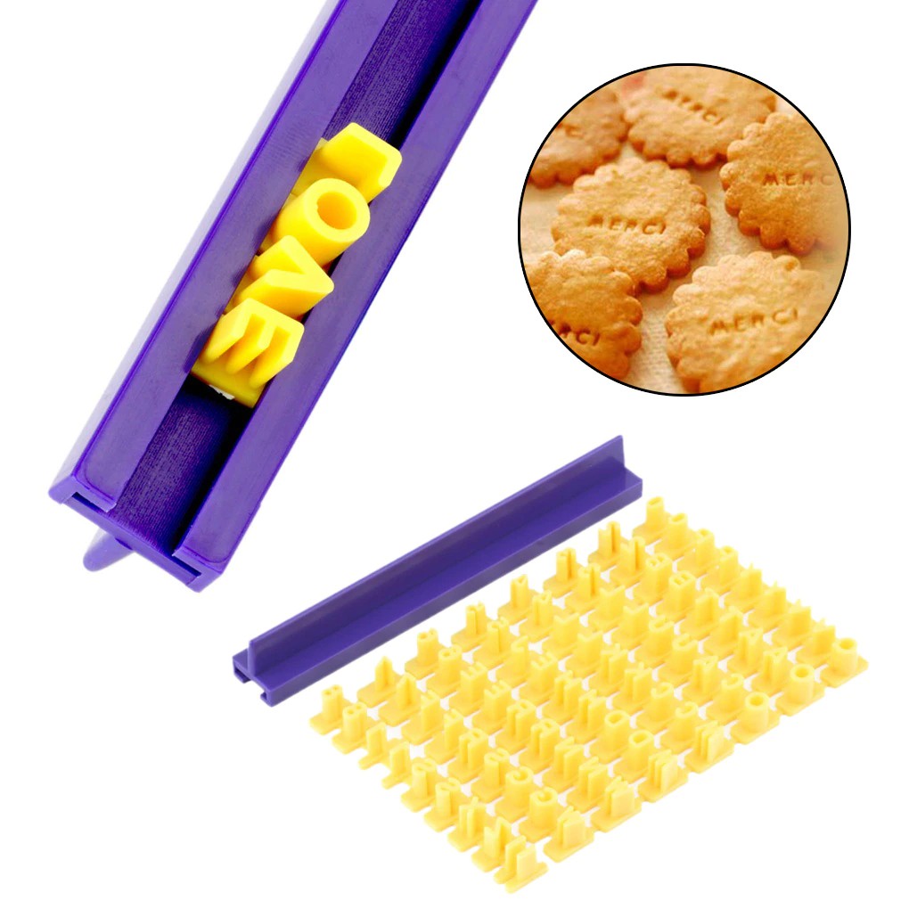 Cetakan Kue Biskuit Cookies Baking Cake Dessert Molds Alfabet - DH-A14 - Yellow