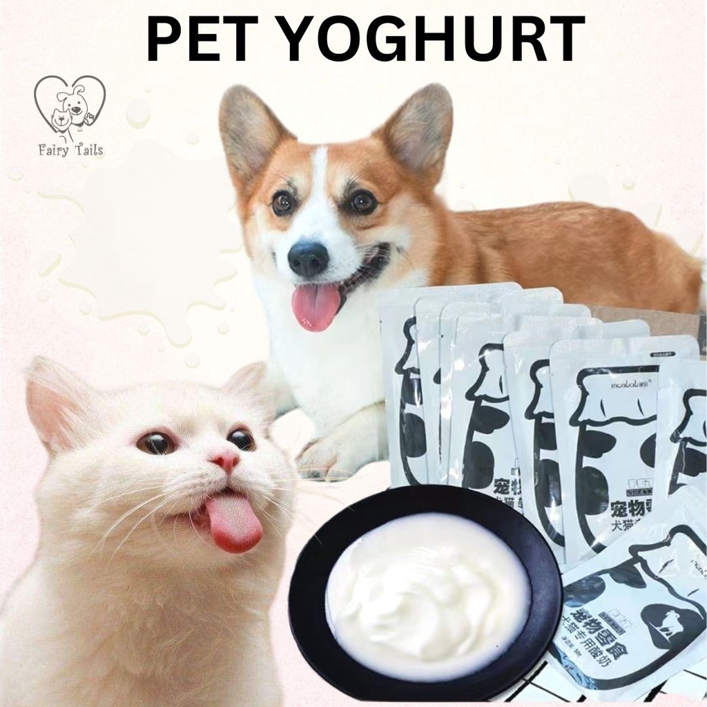 Pet Yogurt Snack Yoghurt Susu Kambing Segar Untuk Anjing dan Kucing Anabul / Healthy Goat Milk Yogurt for Dog and Cat Pet 50 gram