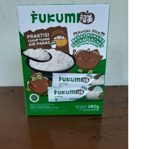 

✽ Fukumi Beras Porang 1 Box Isi 7 Sachet @ 40 gram ☚