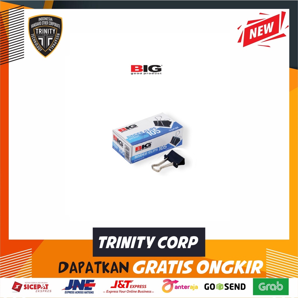 

Binder Clip No.105 Merk Random Per Pack