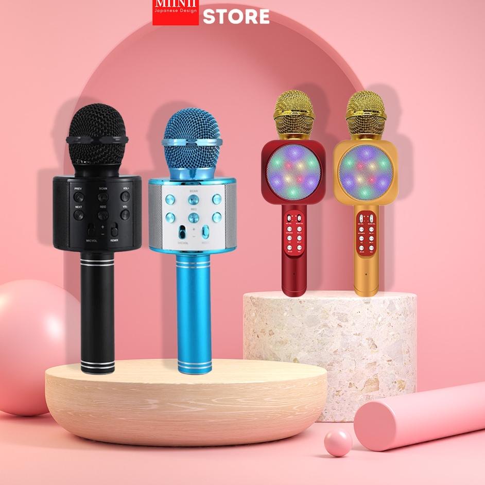 Garansi Terbaik MIINII Mic Bluetooth Karaoke WS-858/WS-1816 Smule Wireless Karoke Microphone