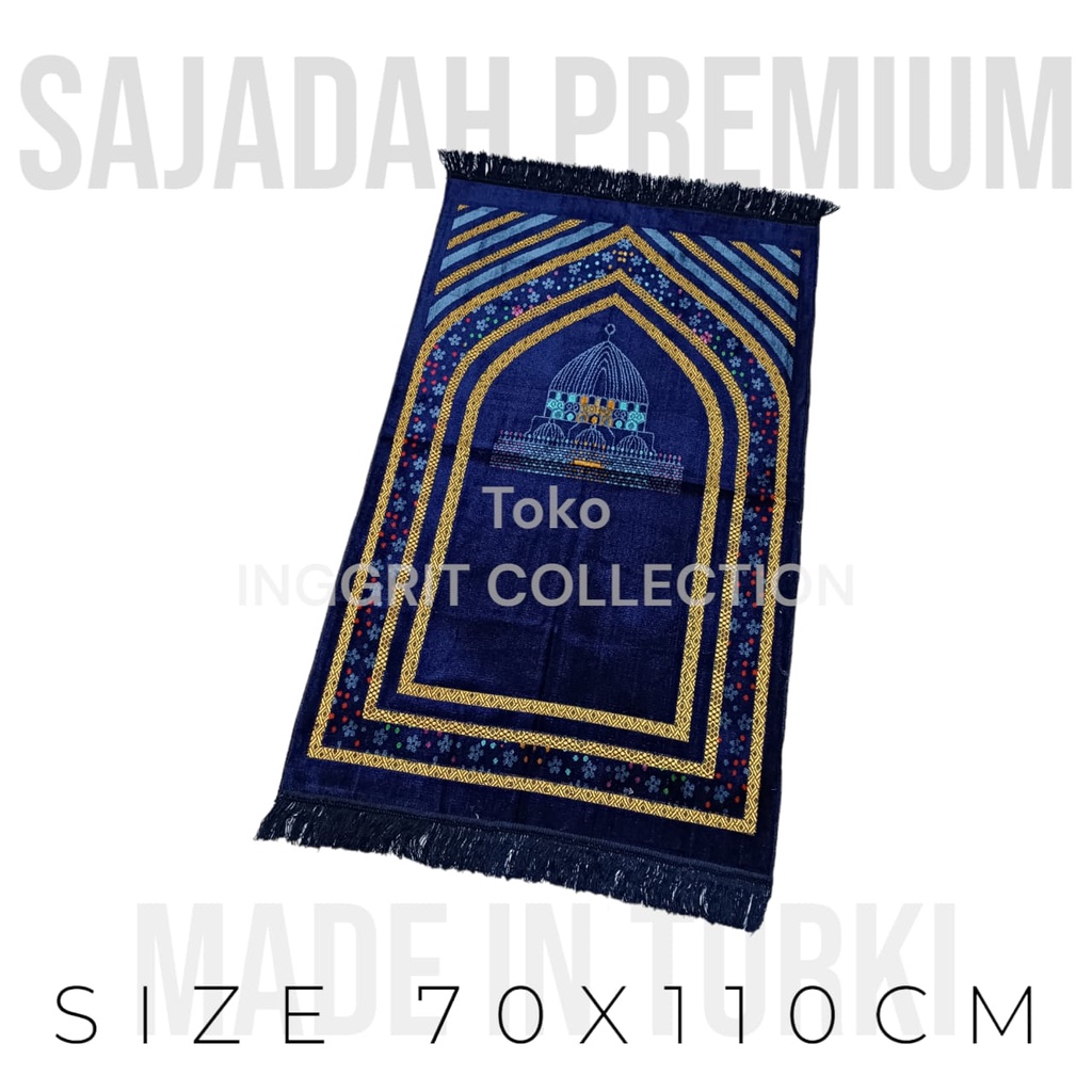 Grosir Sajadah Turki Premium, Super spiegel, Sajadah Bludru Murah uk 70x110cm