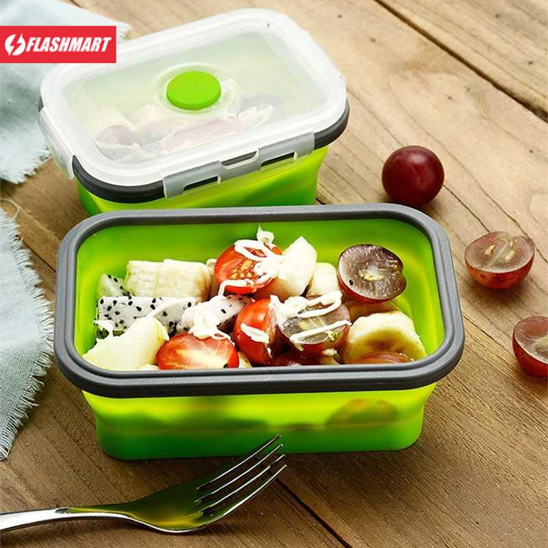 Flashmart Kotak Makan Foldable Healthy Bento Lunch Box Eco Friendly - TN99