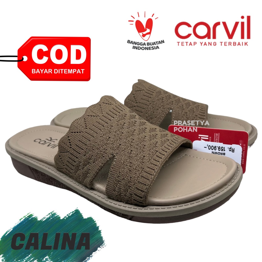 Sandal Slop Wanita Carvil Original - Sendal Slide Wanita Original Carvil