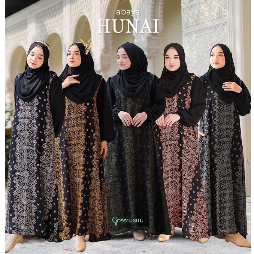 Greenism Dress Hunai Abaya Quality Premium Syari'i