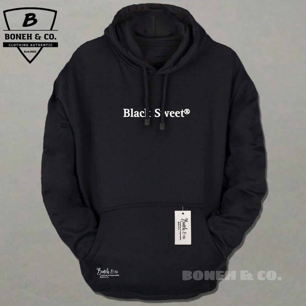 Hoodie Premium Hodie Pria Simpel Keren Warna Hitam List Black Sweet Brand Distro Kekinian Sweater Hoodie Terlaris Cewek Cowok Jaket Switer Model Baru 2022 100% Katun Asli Ori Real Pict
