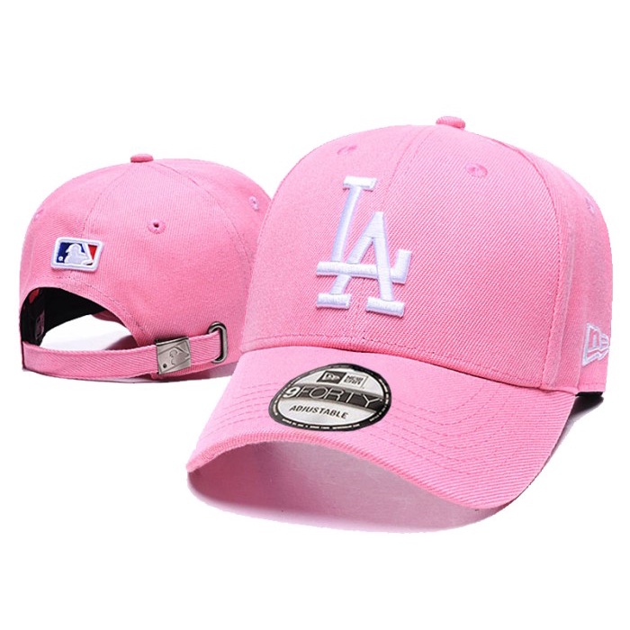 hat / topi ny los angeles dodgers la baseball pink white mlb cap import