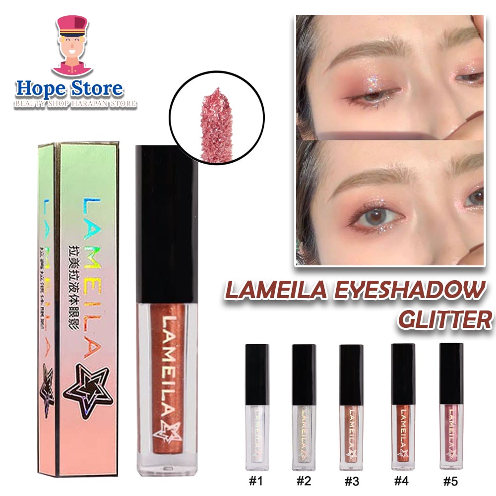 Lameila 1033 Eyeshadow Liquid Glitter Pallete Waterproof &amp; Tahan Lama