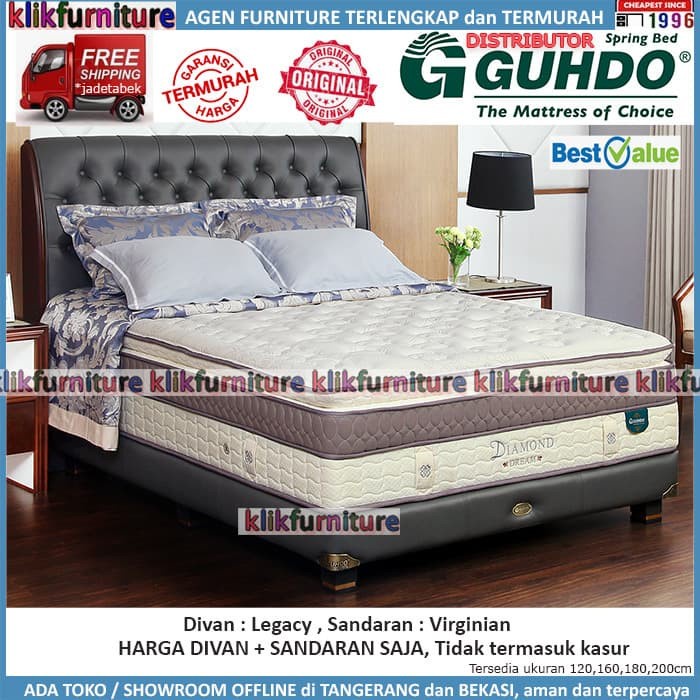 Tempat Diamond Dream Guhdo Legacy Virginian - 180X200Cm-Tanpa Kasur