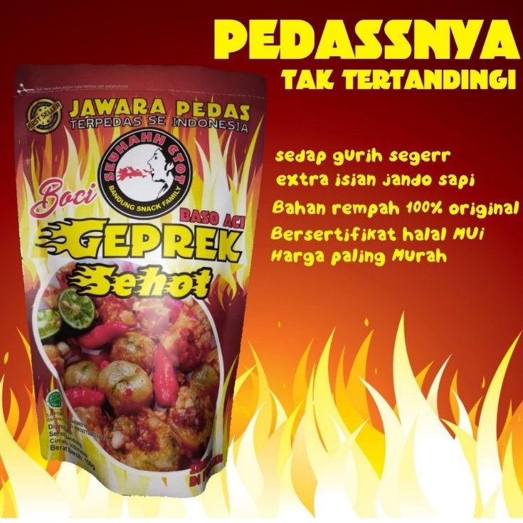 

TERMURAH baso Aci geprek jawara pedas sehot bandung