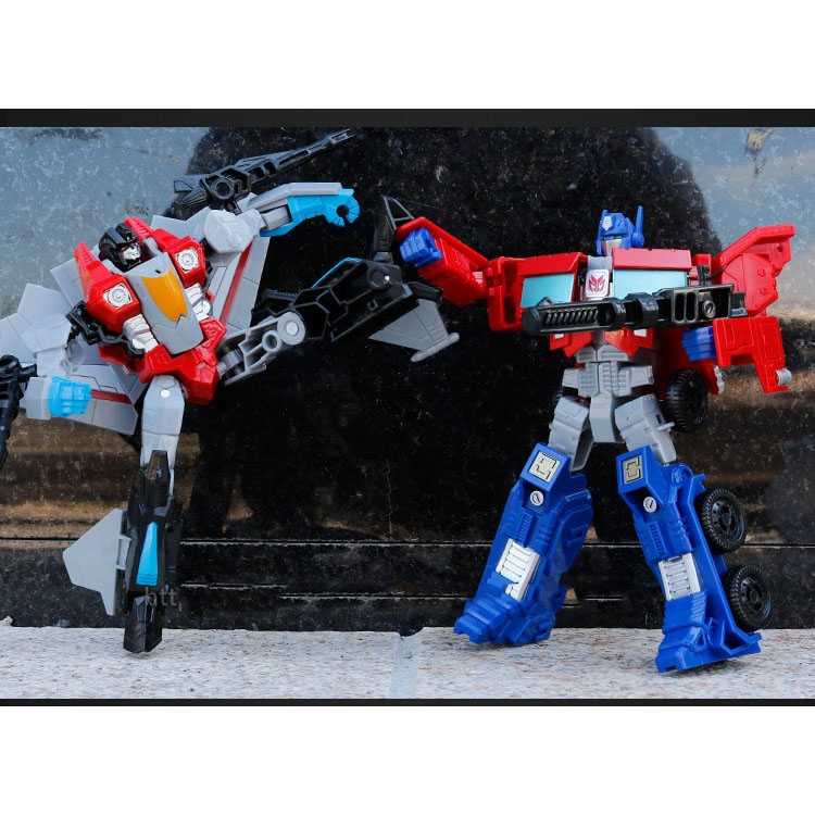 YOU HU Mainan Pesawat Anak Robot Action Figure Bisa berubah Transformer - CP-04