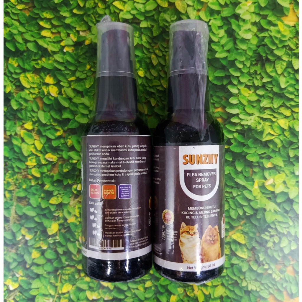 SUNZHY Obat Kutu Spray semprot Kutu Anjing Kucing